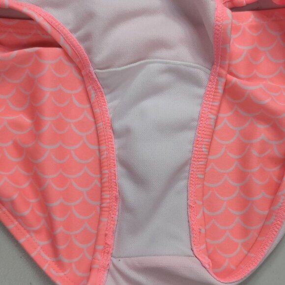 2/$15 Cat & Jack 2 PC Tankini Swimsuit Pink Gold SZ 7 Medium Racerback Pineapple - Picture 12 of 14